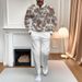 Men's Casual 3D Digital Paisley Print Tracksuit Set - Trendy Autumn Outfit With Long Sleeve T-Shirt & Jogger Pants_viptrois.com