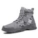 Men's Shoes Cotton Shoes Plus Velvet Winter Warm Camouflage Work Boots Sports Casual Wear Resistant Trendy Shoes_viptrois.com