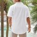 Men's Clothing New Men's Cotton And Linen Short Sleeve Shirt Casual Button Shirt Beach Summer Tops With_viptrois.com