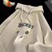 Heavy Stiff Hooded Sweater Men's Spring And Autumn American Trendy Brand Teen Autumn And Winter Burgundy Fleece Hoodie Jacket_viptrois.com