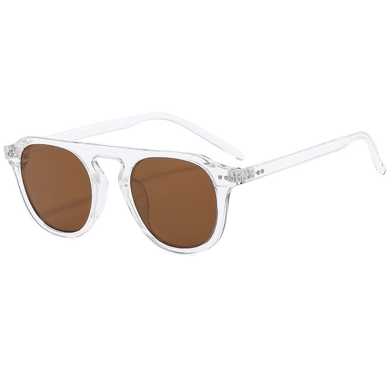 Men's Sunglasses Frame Toad Fashion Double Beam Sunglasses UV Protection Sunglasses Personality Hot Girl Sunglasses_viptrois.com