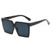 One Piece Anime Square Sunglasses For Women - Large Frame Beige Fashion Sunglasses (Small Face Fit, Lightweight & UV400 Protection)_viptrois.com
