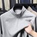 Men's Half-Zip Stand Collar Cotton Blend Pullover Sweatshirt - Casual Slim Fit Long Sleeve T-Shirt For Spring & Autumn_viptrois.com