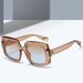 Men's Sunglasses UV Protection Fashion Square Champagne Color Gradient High End_viptrois.com