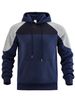 Men's Clothing Autumn And Winter New Trend Loose Large Size Color Matching Shoulder Hooded Sweatshirt Casual Pullover Top Jacket_viptrois.com