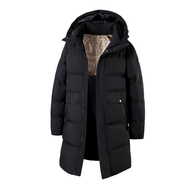 Long Cotton Clothes Men's Winter New Hooded, Fattened, Enlarged Warm, Thickened Cotton Clothes, Jackets And Jackets_viptrois.com