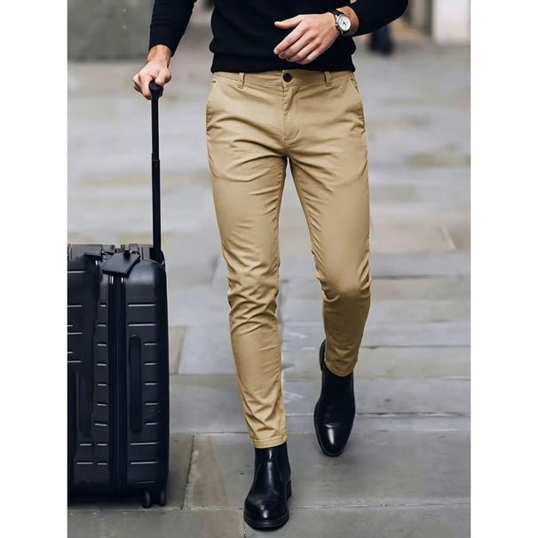 Men's Slim Fit Stretch Dress Pants | Comfortable Business Casual Trousers With Modern Tailored Look_viptrois.com