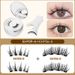 2-Pair Magnetic False Eyelashes Set - Glue Free, Natural Nude Look With Mink Hair (Internet Celebrity Style, Reusable)_viptrois.com