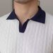 Men's Clothing Summer Breathable Italian Color Matching Light Mature Trendy Men's Polo Shirt Lapel Elastic Jacquard Texture Slim Short Sleeve Knit_viptrois.com