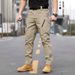 Men's Clothing Tactical Pants Men's Spring And Summer New Workwear Casual Pants Outdoor Functional Straight Training Pants_viptrois.com