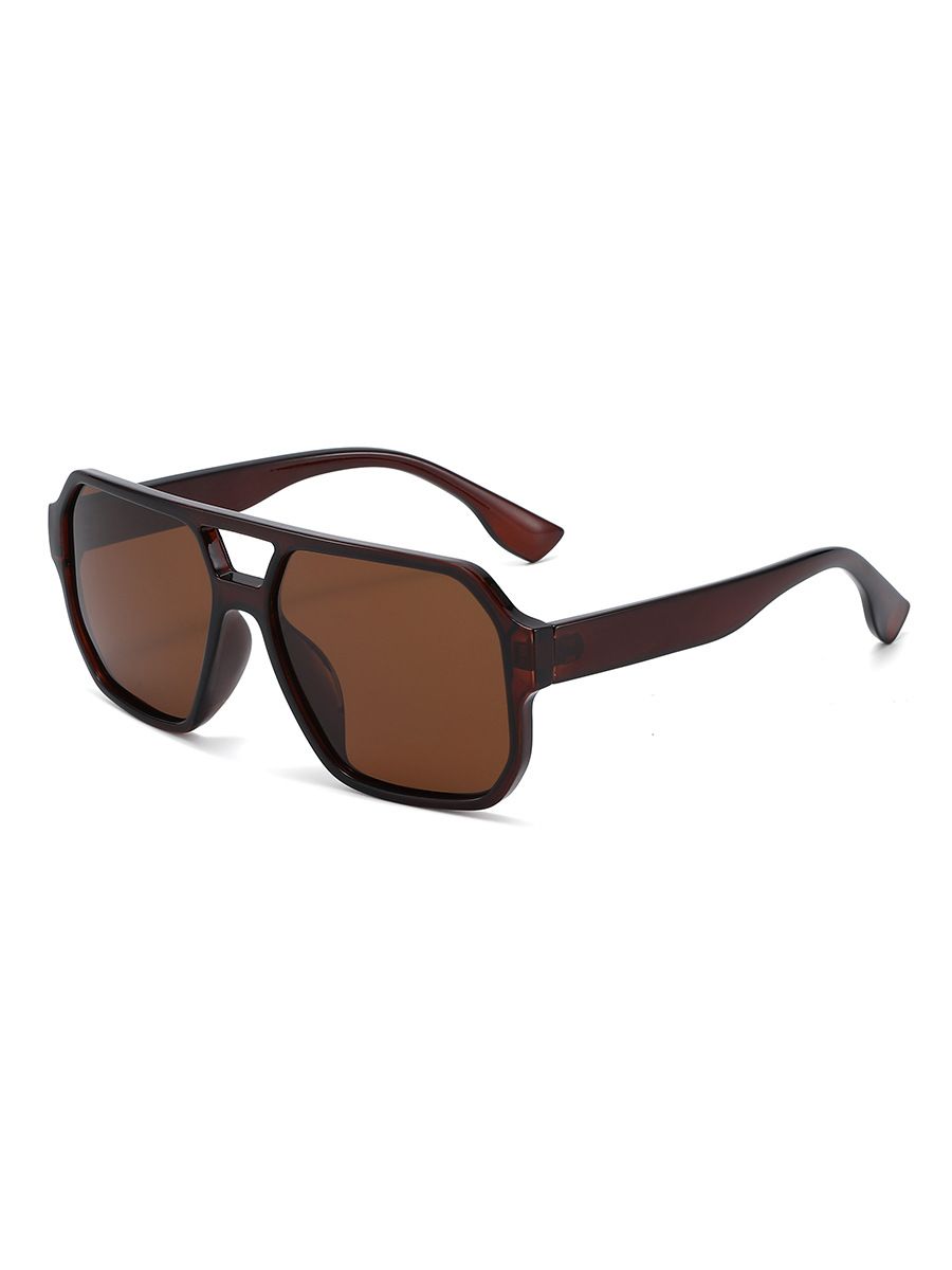Retro Double Beam Pilot Polarized Sunglasses I Internet Celebrity Street Shooting Sunglasses Anti Ultraviolet Men And Women All Match T1384_viptrois.com