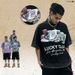 Summer New American Style Trendy Brand Washed Vintage 300g Short Sleeve Loose Drop Shoulder T-Shirt For Men_viptrois.com
