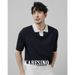 Summer Ice Silk Cooling Men's Polo Short Sleeve Knitwear Casual Versatile Fashion Business T-Shirt Top_viptrois.com