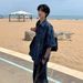 Men's Clothing Retro Deconstructed Shoulder Pad Short Sleeved Shirt For Men In Summer Old Washed Tie Dye Design Shirt Niche Jacket_viptrois.com