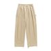 Men's Clothing Men's Clothing Pure Cotton Loose Straight Casual Pants Men's Spring Style Outdoor Pleated Design Workwear Trousers Q_viptrois.com