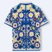 Men's Clothing Ethnic Style Crochet Sweater Summer Short Sleeved Polo Shirt_viptrois.com