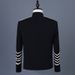 Men's Clothing Men's Suit Jacket Singer Stage Performance Clothing Retro Black Embroidered Jacket Personalized Men's Tops_viptrois.com