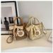 【 8976 People's Collection 】 Internet Celebrity Small Square Women's New Trendy Ethnic Style Beach Leisure Shoulder Bag,_viptrois.com