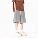 Men's Clothing Summer Fashion Brand Seersucker Straight Casual Shorts Men Retro Street Loose Versatile Vertical Pants_viptrois.com