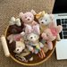 Bag Charms Cute Ugly Girl Teddy Bear Plush Bag Pendant Bag Pendant Keychain_viptrois.com