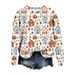 European American Cross-Border Autumn And Winter New 3D Digital Printing Women's Christmas Street Trend Round Neck_viptrois.com