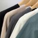 Men's Clothing Summer Thin New Pure Cotton Knitted Short Sleeved T Shirt For Women Round Neck Soft Hollow Hook Flower Thin Bottom T Shirt Top_viptrois.com