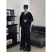 Collar Sweatshirt For Men And Women In Autumn, Contrasting Colors, Polo Collar Long Sleeved Pullover_viptrois.com