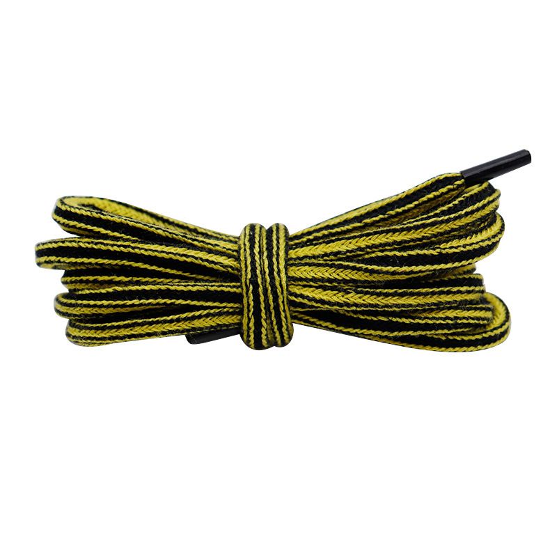 Kulokin Creative Square Two Color Polyester Cotton Shoelaces 4.5mm Suitable For Sports Shoes, Dad Shoes, Board Shoes, Martin Boots_viptrois.com