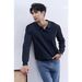 Men's Slim-Fit Knit Polo Sweater - Long Sleeve Business Casual Pullover (White, Black, Brown) - Breathable & Wrinkle-Free Sizes M To XXXL_viptrois.com