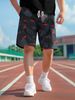 Unbeatable Quality Unbeatable Quality Beach Vacation Sports Basketball Versatile With Geometric Fragments Men's Casual Flower Shorts_viptrois.com