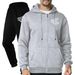 Men's Premium Polyester Jogger Set - Breathable Long-Sleeve Crewneck Hoodie & Tapered Pants For Gym & Casual Wear (Black/Navy/Grey/Khaki, S-XXXL)_viptrois.com