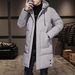 Men's Mid-Length Jacket Autumn New Trendy Stylish Thickened Workwear Coat Winter Yurong Cotton Clothing For Men_viptrois.com