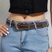 New Liu Nail Punk Style Belt Personalized Men's and Women's Jeans Trendy Fashion Universal Belt European and American Cross-border Spot_viptrois.com