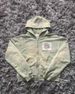 21719OESH Printed Sweatshirt Short Hoodie 2024 New Versatile Zipper Cardigan Jacket_viptrois.com