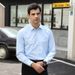 Men's Clothing High End Business Shirts For Men Solid Color Shirts Work Clothes Slim Fit Professional Formal Wear Long Sleeves_viptrois.com