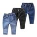 2025 New Boys Jeans Spring Autumn Winter Stylish Elastic Children's Clothing Boys Plus Velvet Loose Thin Long Pants_viptrois.com