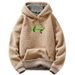 Hooded Sweater Men's New Autumn And Winter Models, Fleece Thickened Lamb Wool Jacket, Winter Lamb Wool Men's Clothes_viptrois.com