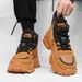 European Warm Series Men's 2025 Autumn New Trend Black Casual Safety Shoes Thick Sole Hiking Work High-top Martin Boots_viptrois.com