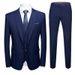 Men's Clothing men's groom's suit three piece slim casual work suit suit_viptrois.com
