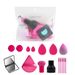 Makeup Tools & Accessories ALYAN Big Bag 16 Pieces Bag Makeup Mirror Triangle Sponge Powder Puff Water Drop Beauty Egg Eyelash Brush Mushroom_viptrois.com