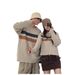 Color-Blocked Striped Sweater – Oversized Unisex Knit Pullover, Soft & Cozy Vintage-Inspired Casual Wear_viptrois.com