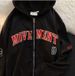 2022 New Zipper Hoodie Letter Youth Hooded Sweatshirt Unisex Jacket Top_viptrois.com