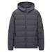 Unisex Winter Quilted Hooded Down Jacket - Lightweight Warm Puffer Coat With High Fill Power 650, Water-Resistant, Fashionable Casual Outerwear_viptrois.com
