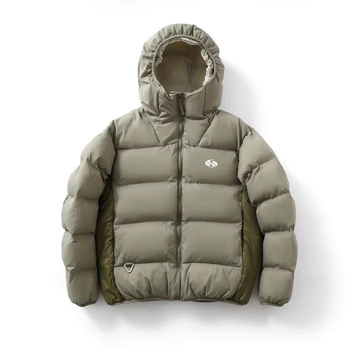 Men's Clothing Winter High End Men's And Women's Couple's Extra Thick Warm Fluffy Hooded Cotton Coat S Sports Embroidery Style_viptrois.com