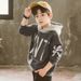 Toddler Girls Clothing sports casual bottoming shirt big children simple printed hooded top_viptrois.com