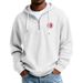 Men's Clothing European And American Heavyweight Long Sleeved Hooded Jacket With US Map Print Men's Sports Casual Sweatshirt_viptrois.com