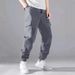 Men's Clothing New Large Size Men's Multi Pocket Overalls Pants High Street Fashion Retro Casual Cuffed Trousers_viptrois.com