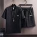Men's Clothing Waffle Shorts Short Sleeved T Shirt Men's Summer Thin Loose Youth Casual Summer Suit Men's Trend_viptrois.com