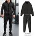 Men's Hooded Sweatshirt & Trousers Set – Winter-Ready Zip-Up Casual Outfit (S-XXXL, Tibetan Blue/Black/Dark Gray/Army Green/Khaki/Light Gray)_viptrois.com