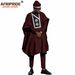 Men's clothing African Men's dress four-piece set coat + top + pants + hat_viptrois.com